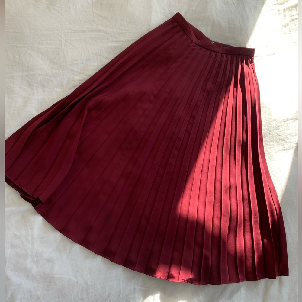 J. Crew Pleated Midi Skirt - Aimee Skirt